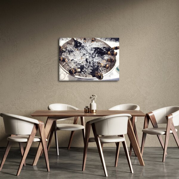 Obraz - šampanské v ľade (70x50 cm)