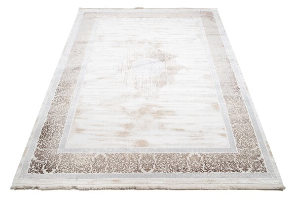 Koberec Sahara obdĺžnikový – krémovo-hnedý dizajn pre domov Rozmer: 80x150 cm