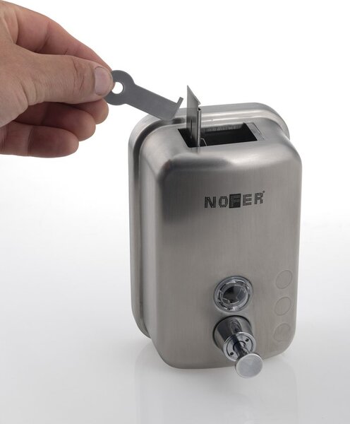NOFER NOFER, Dávkovač mydla 600ml, lestená nerez, 03001.06.B