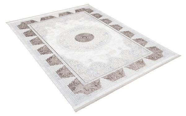 Koberec SAHARA N761A krémovo-hnedý obdĺžnikový – teplo a štýl Rozmer: 80x150 cm