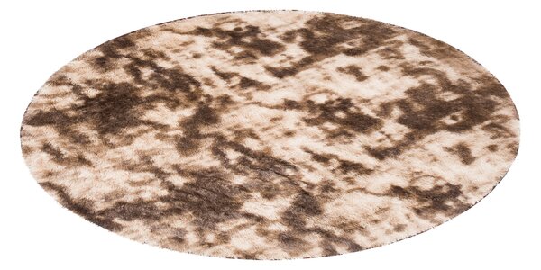 TA Koberec MR-580 Brown SILK DYED KOŁO Hnedý Okrúhly Rozmer: 130x130 cm