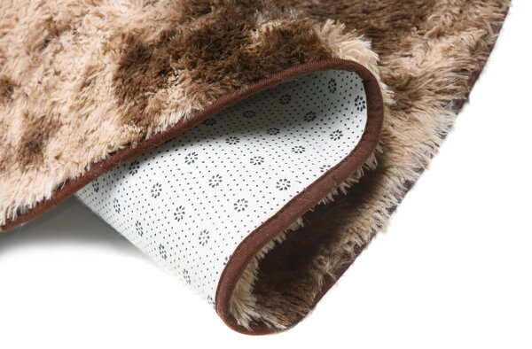 TA Koberec MR-580 Brown SILK DYED KOŁO Hnedý Okrúhly Rozmer: 130x130 cm
