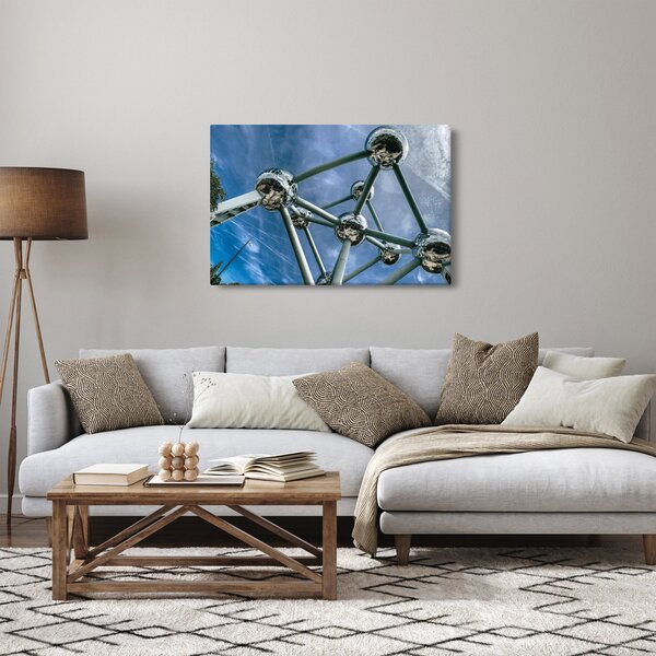 Obraz - atómium v Bruseli (90x60 cm)