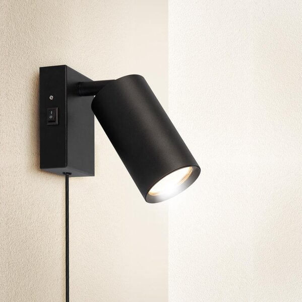 Solight WO3002-B - Nástenné svietidlo CELE 1xGU10/30W/230V čierne