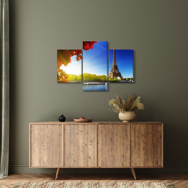 Obraz - jeseň v Paríži (90x60 cm)