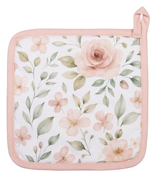 Biela bavlnená utierka s ružami Soft Romantic Blush - 50*70 cm - Clayre & Eef