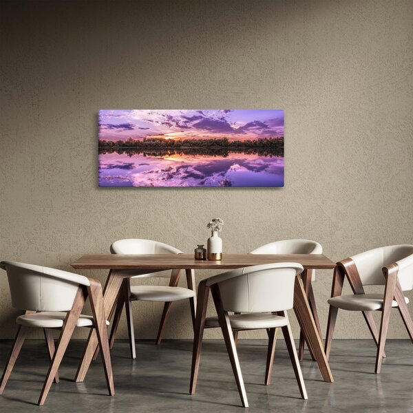 Obraz fialového neba (120x50 cm)