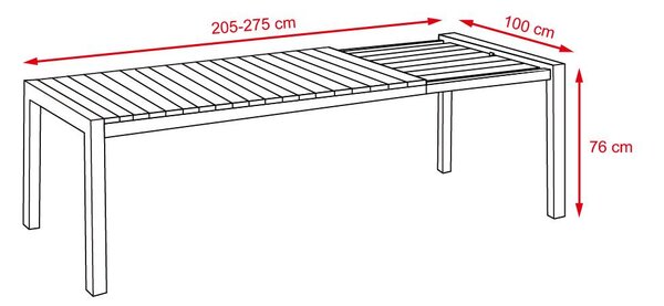 Záhradný stôl VIKING XXL