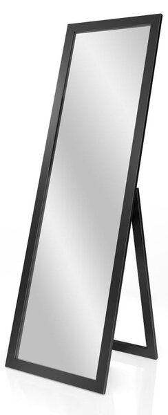 Stojacie zrkadlo v čiernom ráme Styler Sicilia, 46 x 146 cm