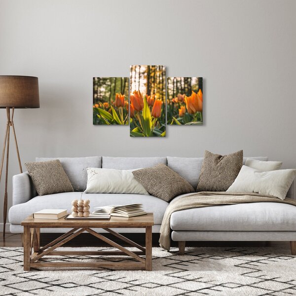 Obraz - oranžové tulipány (90x60 cm)