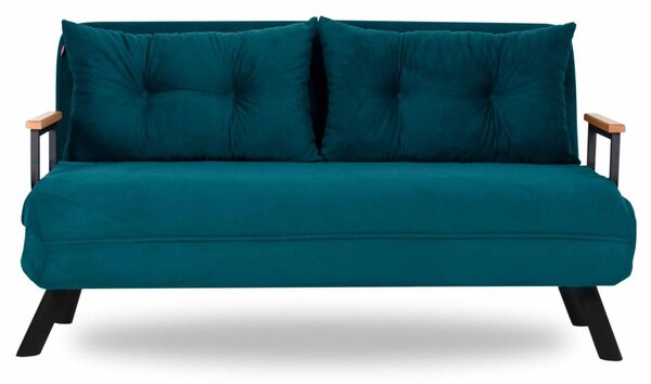 Hanah Home 2-miestna pohovka Sando 133 cm petrolejová