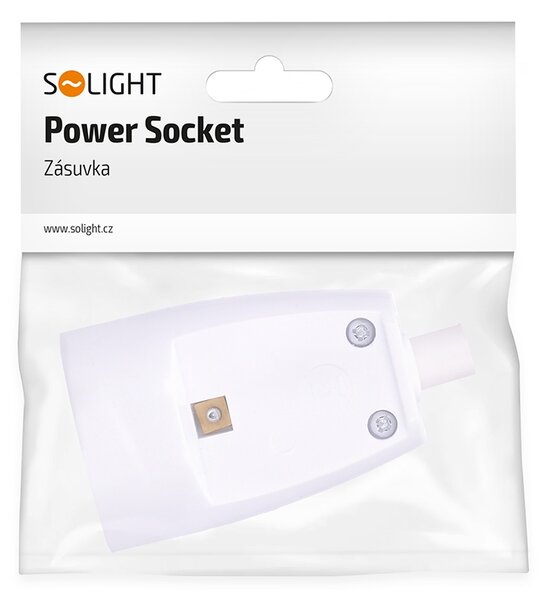 SOLIGHT Káblová priama spojovacia zásuvka P72 220V/16A/IP20