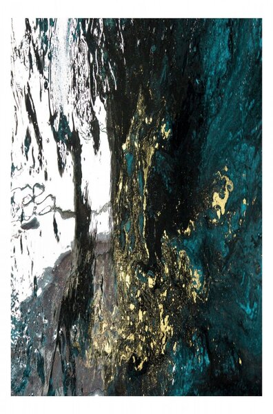 Conceptum Hypnose Koberec Dark Marble 80x200 cm modrý