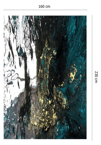 Conceptum Hypnose Koberec Dark Marble 160x230 cm modrý