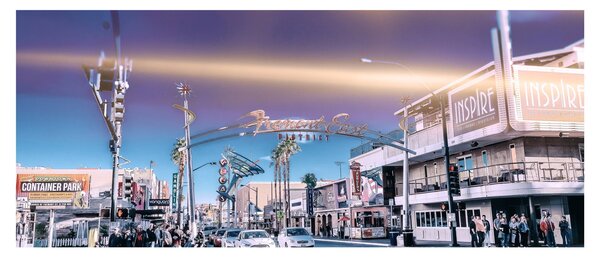 Obraz ulice v Las Vegas (120x50 cm)