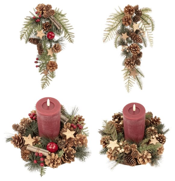 Kreatívna sada DIY CHRISTMAS na výrobu vencov a dekorácií - rôzne varianty