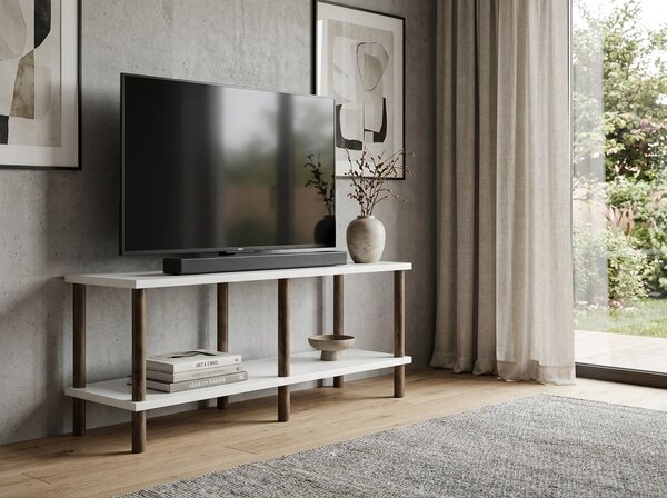 TV stolík SOLE 90 cm, biela