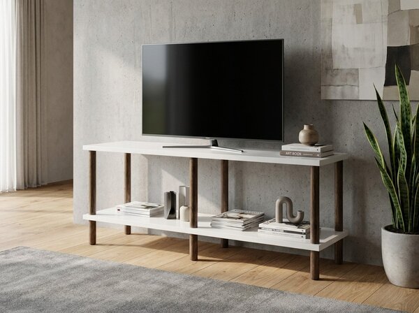 TV stolík SOLE 90 cm, biela