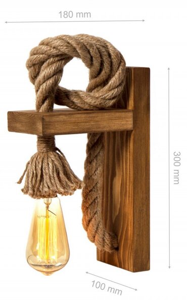 Opviq Nástenná lampa Ahsap II jedľa