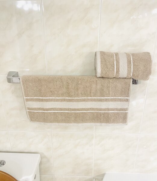 Froté osuška deluxe Monako hnedý 70x140cm