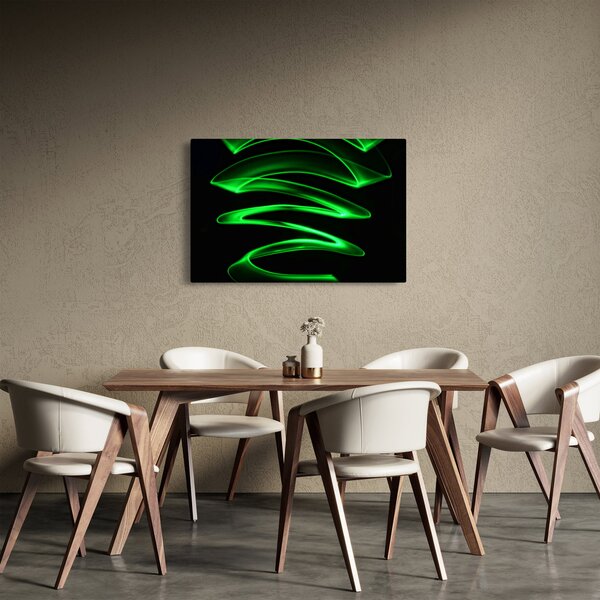 Obraz - neónové vlny (90x60 cm)