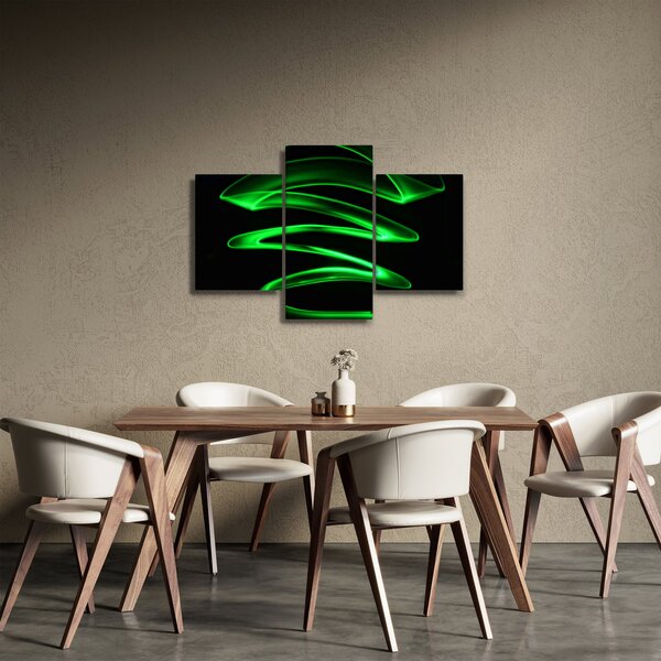 Obraz - neónové vlny (90x60 cm)