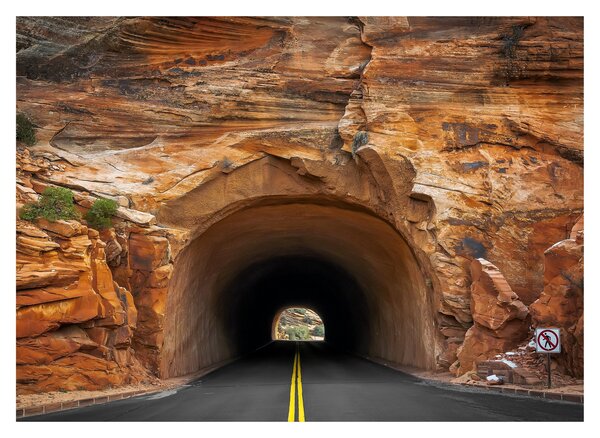 Obraz - tunel v skale (70x50 cm)