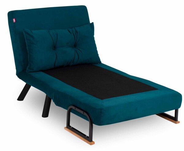 Hanah Home Rozkladacie kreslo Sando 60 cm petrolejové