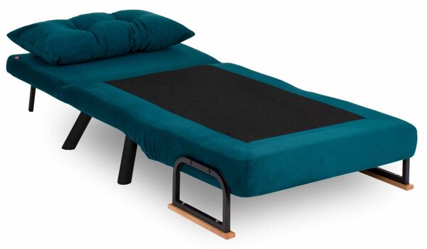 Hanah Home Rozkladacie kreslo Sando 60 cm petrolejové