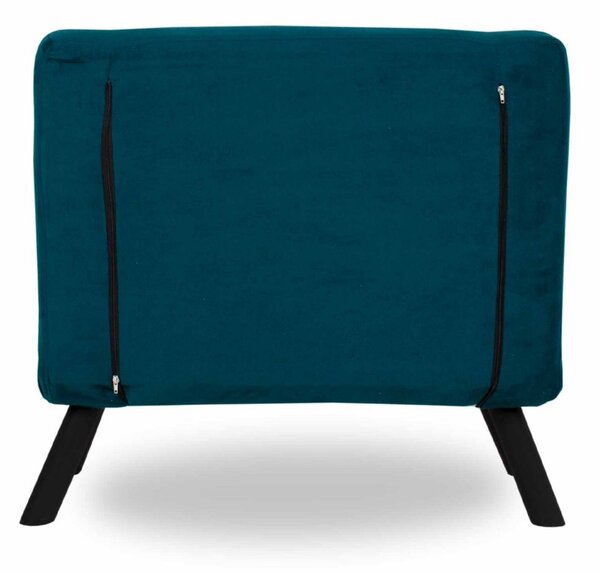 Hanah Home Rozkladacie kreslo Sando 60 cm petrolejové