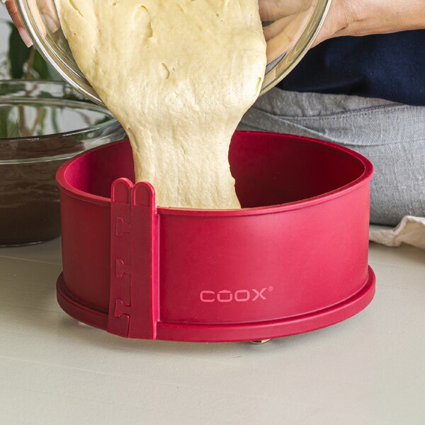 Forma coox SPRING priemer 18 cm so sklenenou základňou a nožičkami Farba: Červená