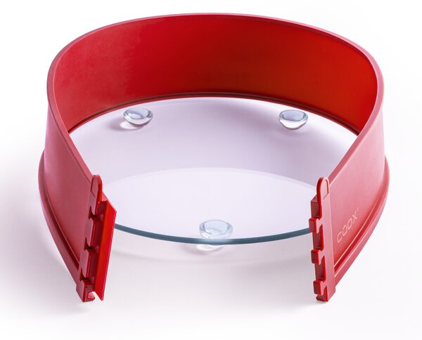Forma coox SPRING priemer 26 cm so sklenenou základňou a nožičkami Farba: Červená