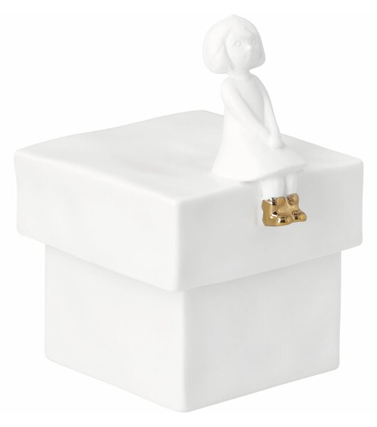 Porcelánová úložná dóza Girl