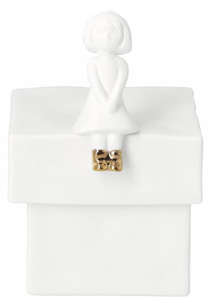 Porcelánová úložná dóza Girl