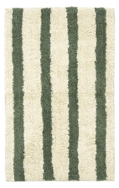 Kúpeľňová predložka Tufted Green Stripes 50 × 80 cm