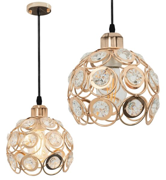 Stropné svietidlo TooLight Loft Crystal I zlaté