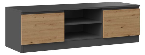 TP Living TV stolík Malwa 120 cm antracit/dub artisan