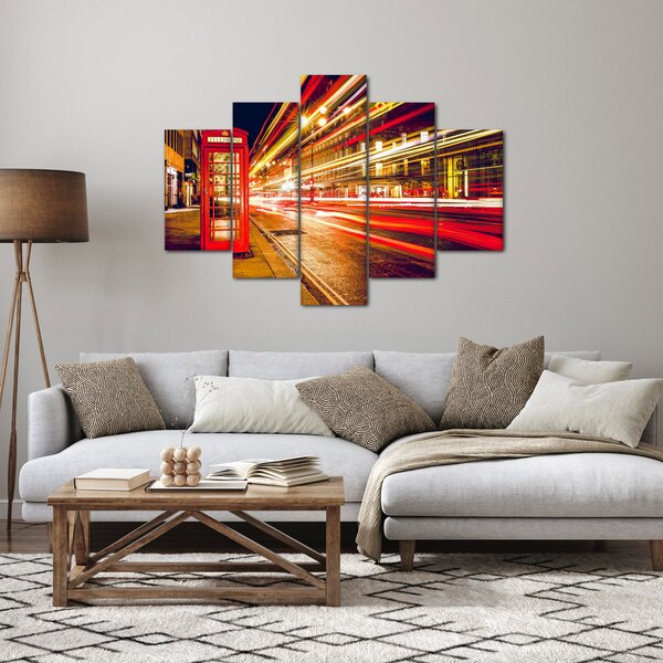 Obraz červené londýnske telefónne búdky (150x105 cm)