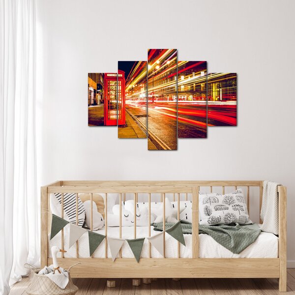 Obraz červené londýnske telefónne búdky (150x105 cm)