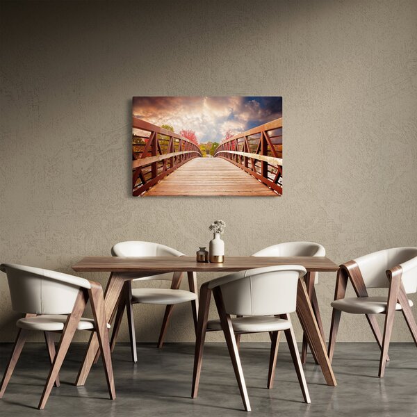 Obraz - drevený most (90x60 cm)