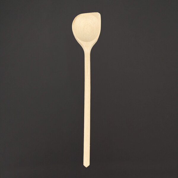 AMADEA Drevená varecha s rohom, masívne drevo, 25 cm