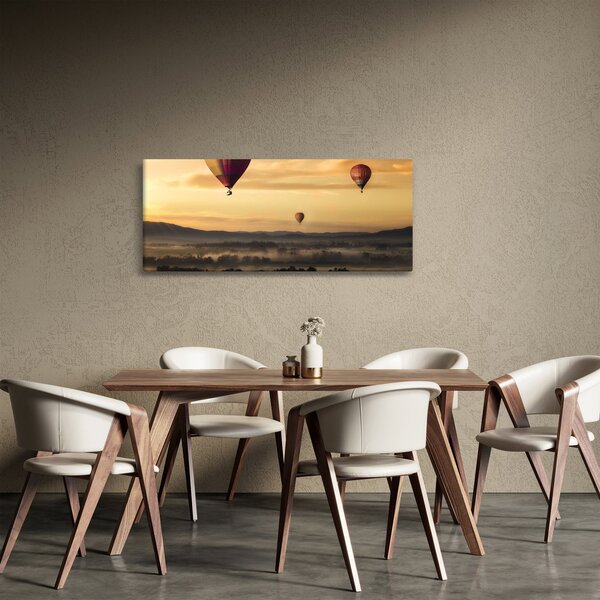 Obraz - lietajúce balóny (120x50 cm)