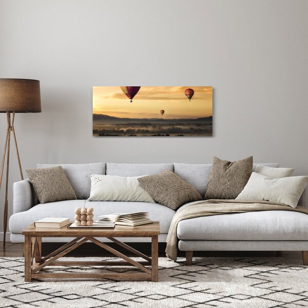 Obraz - lietajúce balóny (120x50 cm)