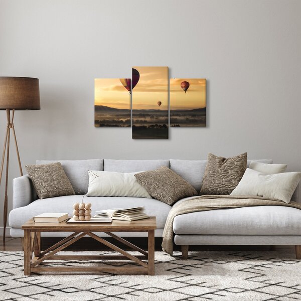 Obraz - lietajúce balóny (90x60 cm)