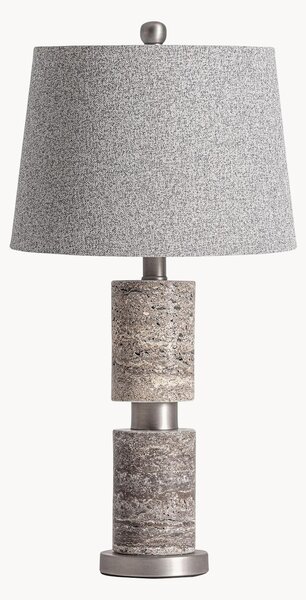 Travertínová stolová lampa Xilka