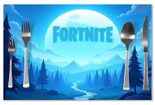 Sablio Prestieranie FORTNITE Modré údolie s mesiacom: 40x30cm