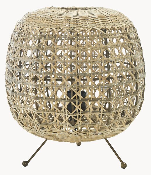Ručne vyrobená ratanová stolová lampa Wickham