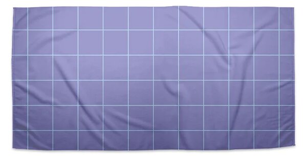 Sablio Uterák Štvorcový vzor fialovej - 30x50 cm