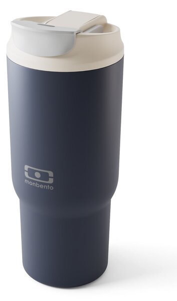 Termohrnček s viečkom a slamkou Travel Infinity Blue 600 ml
