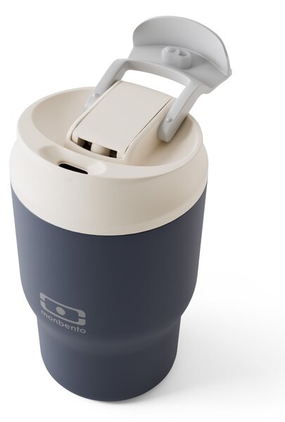 Termohrnečk s viečkom a slamkou Travel Infinity Blue 350 ml